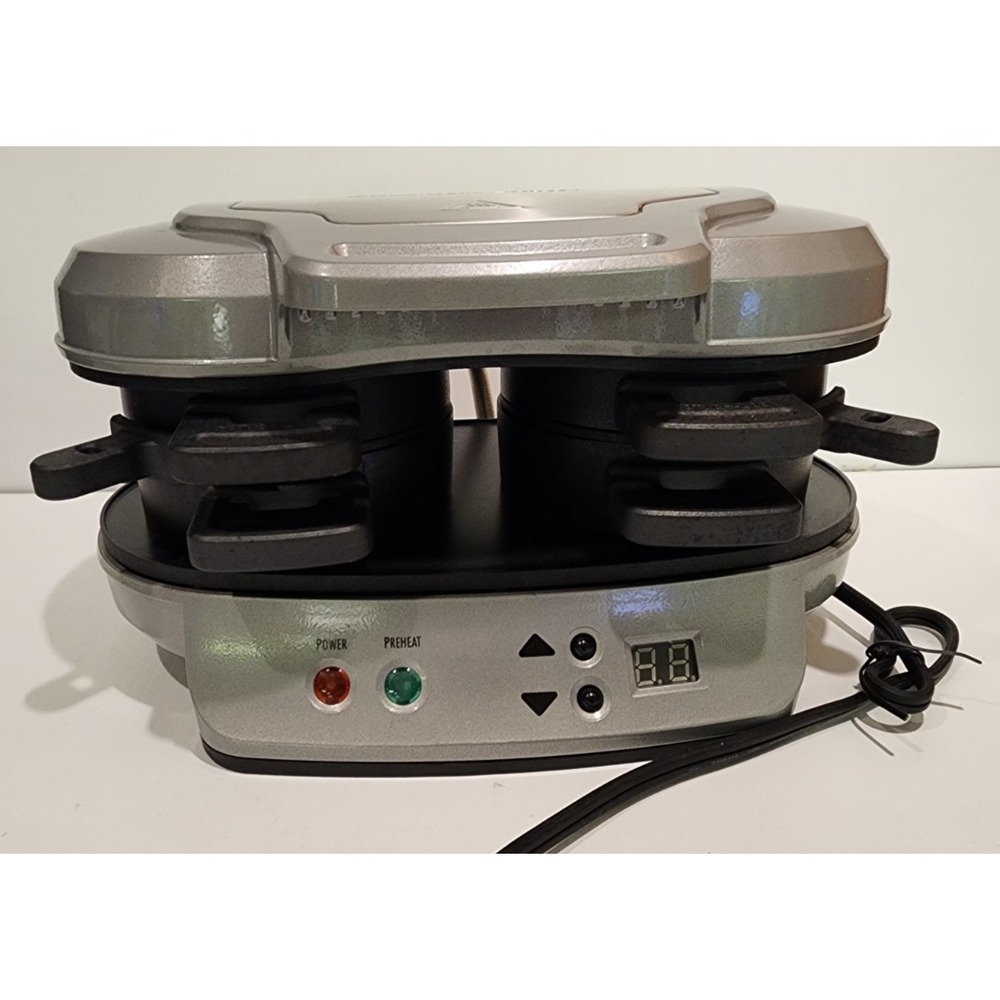 Hamilton Beach 25490A Grey Dual Breakfast Sandwich Maker with Timer Type ST30